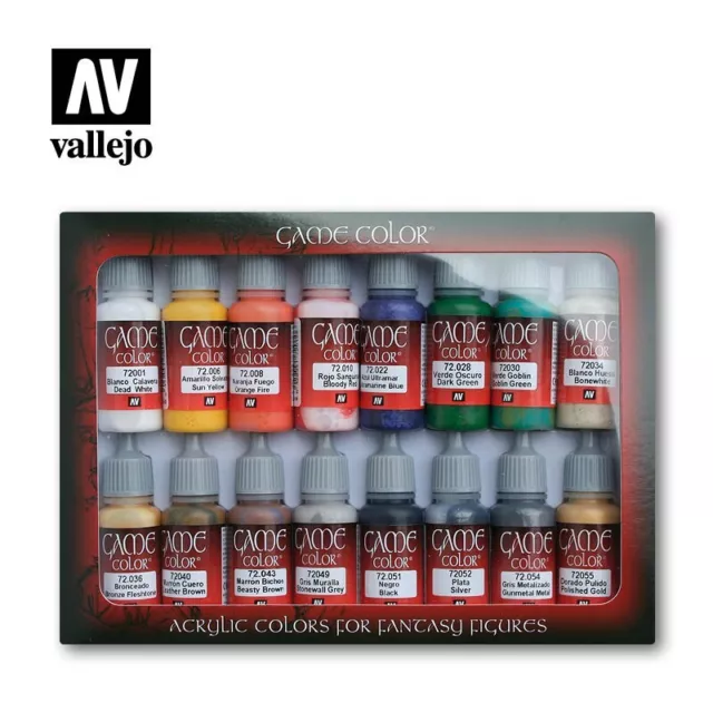 VAL72.299 - AV Vallejo Game Color Set - Introduction 16 acrylic model paints