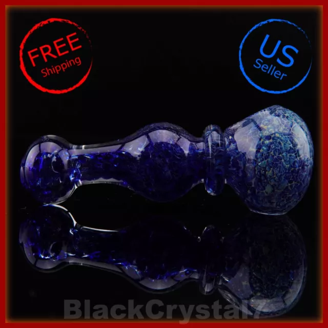 4.5 inch Handmade Thick Rook's Favorite Blue Tobacco Smoking Bowl Glass Pipes