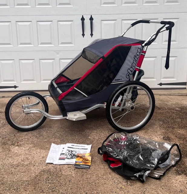 Thule Chariot Cougar 2 Bike Trailer Jogging Stroller Child Baby Transport 2 kids Thule Chariot Cougar 2 Bike Trailer Jogging Stroller Child Baby Transport 2 kids