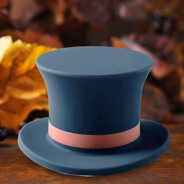 Tapón de botella en forma de sombrero superior tapón de vino reutilizable grado alimenticio para soda (azul)
