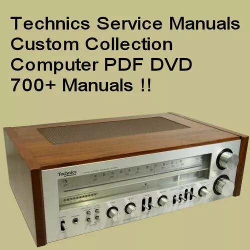 Technics Service Manuals Audio Hifi Repair Technical Schematics  700+ Files DVD