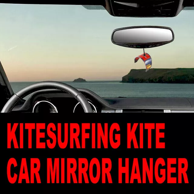 Pocket Kites - Kitesurfing Kite 3D Car Mirror Hanger (accessory, gadget, gift)