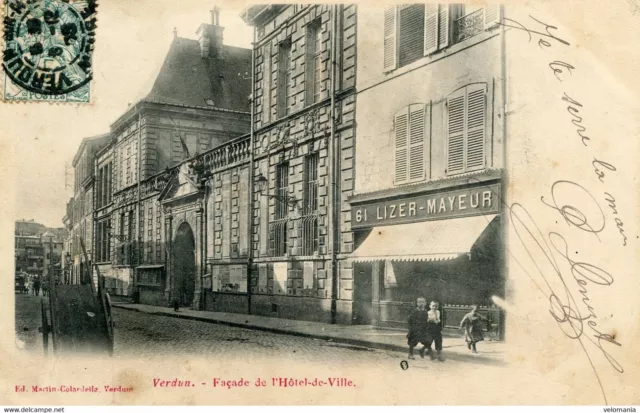 14654 cpa 55 Verdun - Façade de l' Hôtel de Ville