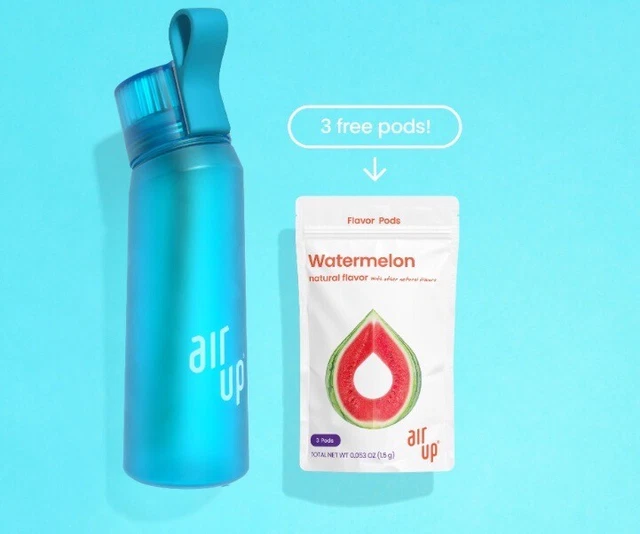 GENUINE AIR UP water bottle ( Ocean Blue ) And Pods ( Watermelon ) £27.