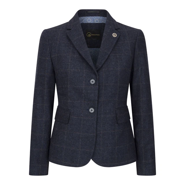 Tailleur Jupe + Veste En Laine Mani - Taille M, Gris - Vintage Années 90 - Très Bon état