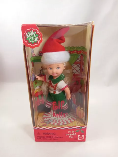 Barbie Kelly Club ELF KELLY Christmas Doll 50376 Mattel 2001 NEW NRFB