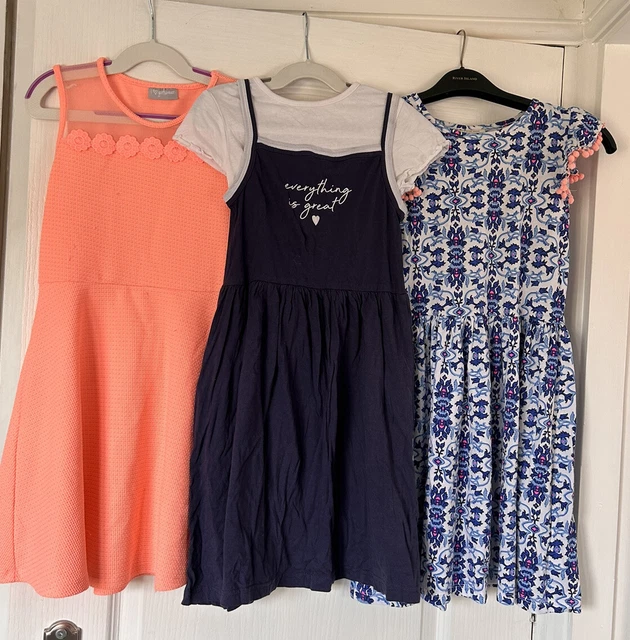 Girls Mixed Summer Dress Bundle Age 8-9 Years