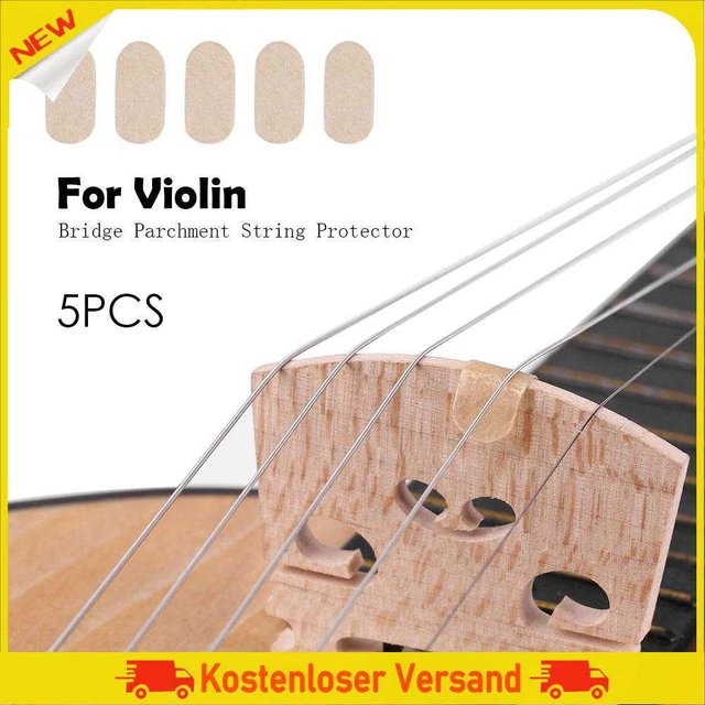 5pcs String Protectors Mini Parchment Professional Durable Violins Accessories