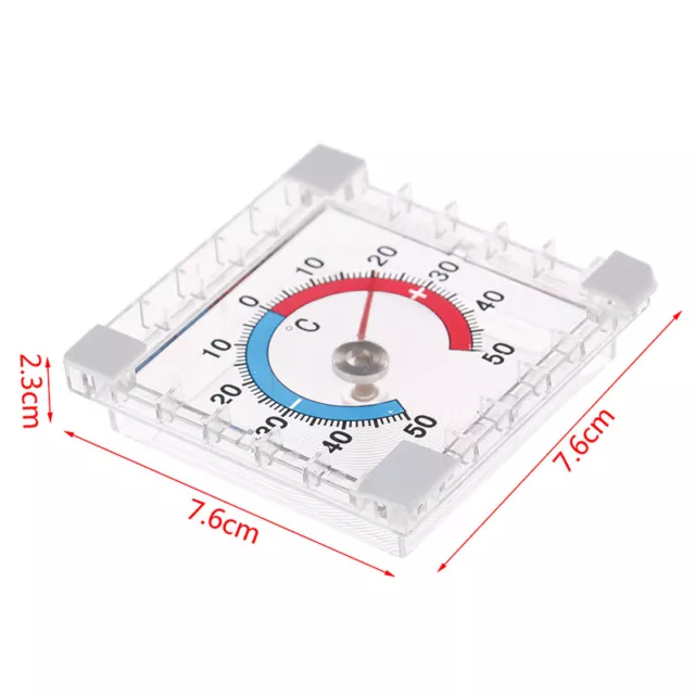 Square Wall Garden Home Skalenscheibe zur Messung der heißen Temperatur Therm SC