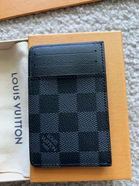 Louis Vuitton Prince Card Holder with Bill Clip Damier Graphite Gray in  Coated Canvas with Silver-tone - US