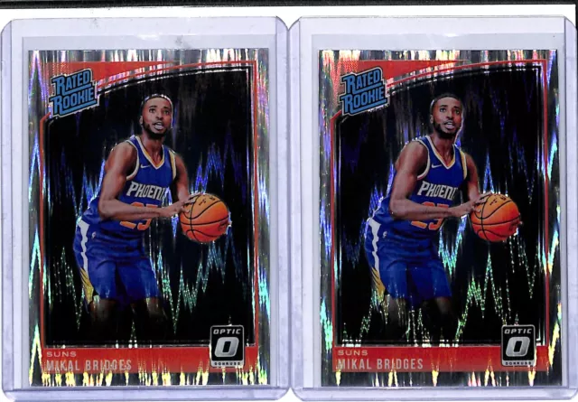 MIKAL BRIDGES CARD RC ROOKIE 2018-19 Prizm Certified Studio Green