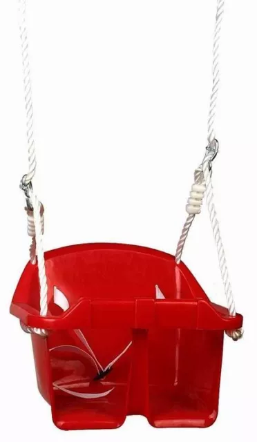 Columpio Bebé Infantil Asiento Plástico Silla Niño Pequeño Rojo