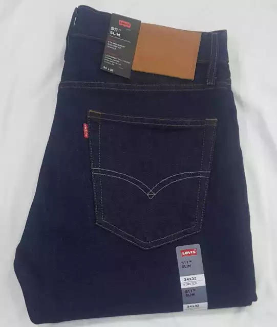 Levis 511 Mens Slim Fit Denim Jeans Dark Blue – New With tags