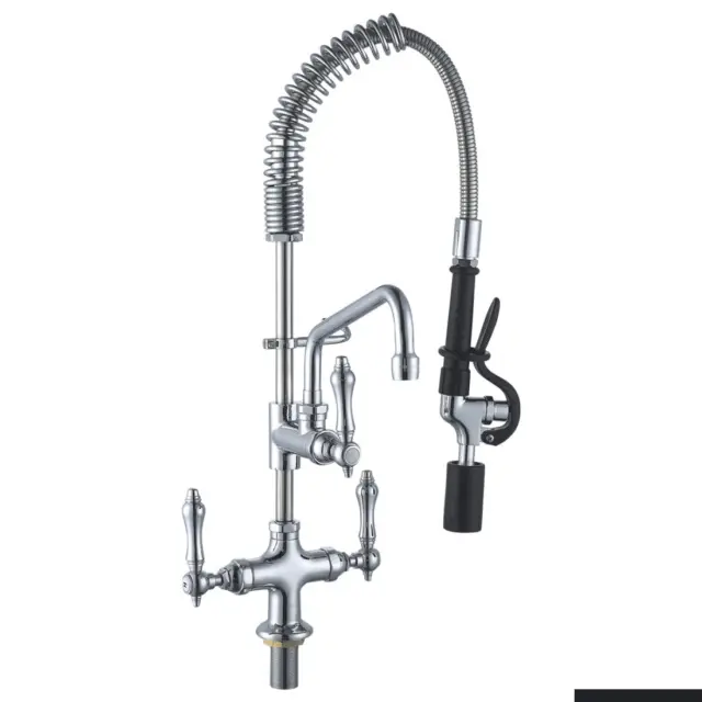 Sunmixer Pre Rinse Unit with Add-on Faucet and 152mm Swing Nozzle T98001MN-2C