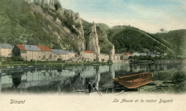 Belgique Dinant - La Meuse Et Le Rocher Bayard Vieux Carte Postale