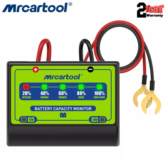 12V/24V KFZ LKW Batteriewächter Akkuwächter Batterie Soc Volt Kapazität Tester