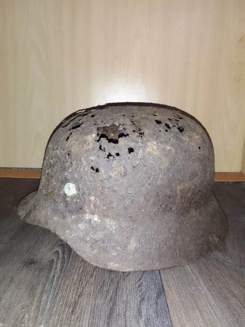 Stahlhelm Glocke ohne Futter Ausrüstung Deutsches Reich Bodenfund  M 40