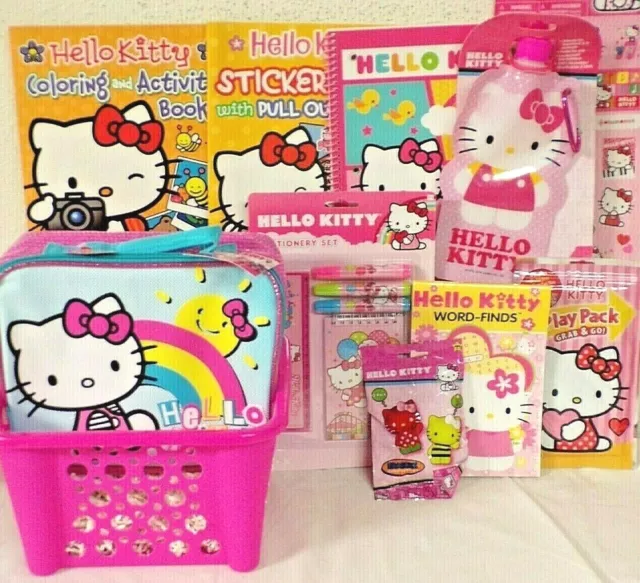 Hello Kitty Coloring & Activity Book Super Set - 4 Hello Kitty Coloring  Books, Crayons Bundle With 50 Hello Kitty Stickers and More (Hello Kitty  Party
