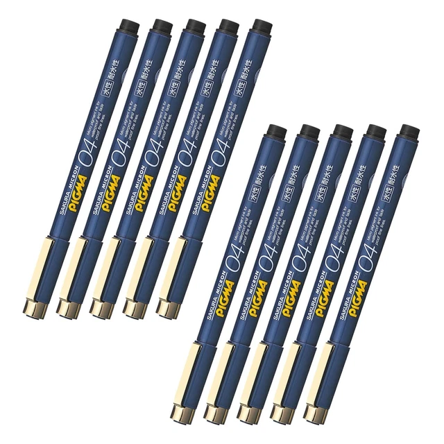 Sakura Crepas Water-based Pen Pigma 0.4mm Black 10Book ESDK04 49-10P 539