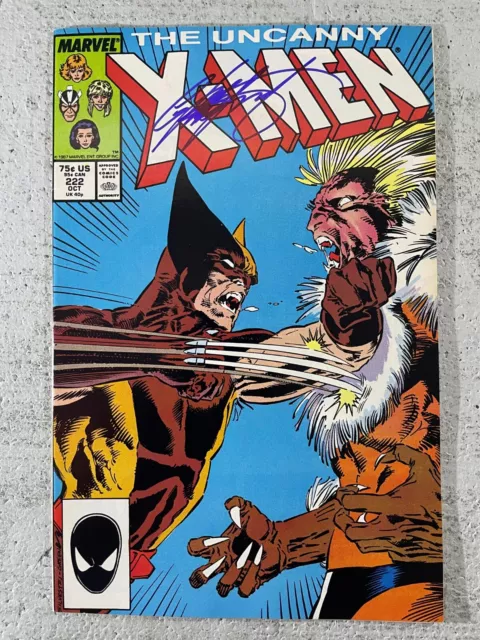Uncanny X-Men #222  (1987)  Sabretooth vs Wolverine - Signed by Chris Claremont