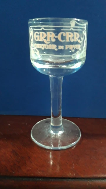 Bicchierino pubblicitario Distilleria Gra Car Pavia, perfetto.