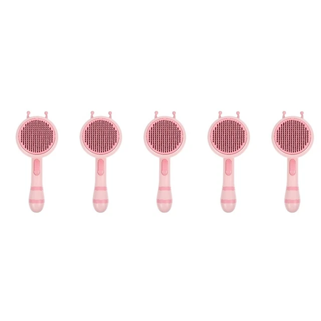 5pcs Handheld Cat Comb Pet Pet Comb Plastik Katze Haarreinigung Kammkämme