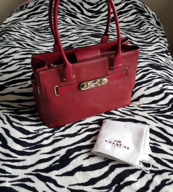 Coach swagger red on sale