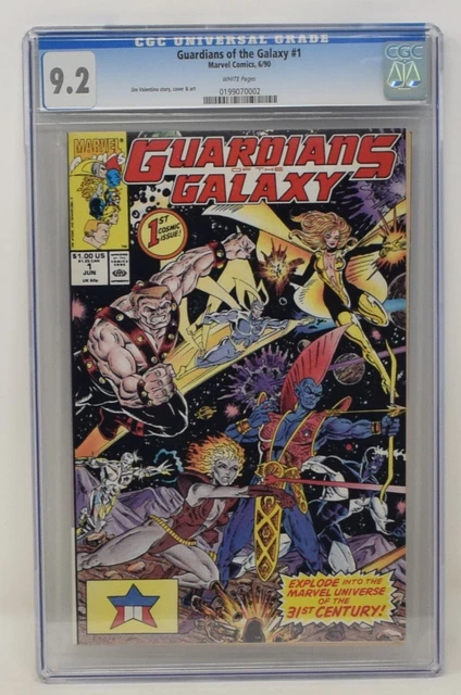 Guardians Of The Galaxy 1 Marvel 1990 CGC 9.2 Jim Valentino 1st Taserface