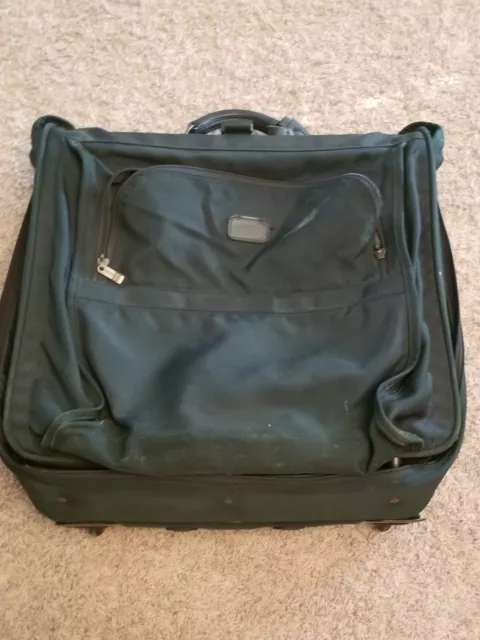 TUMI Deluxe Two Wheeled Garment Bag Alpha Green VTG