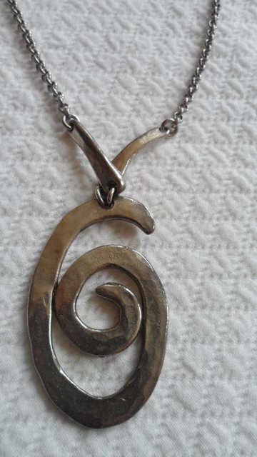 Collier Vintage Doré - Pendentif Ancien Il était Une Fois / Maria Calderon - Bijou Rétro
