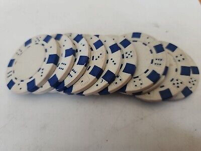 Poker Chips Replacement 10 white chips. Used