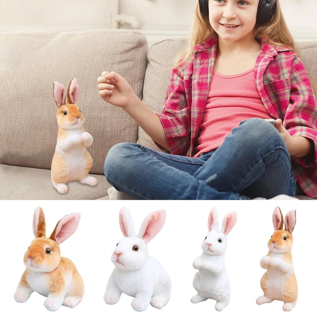 Teddy Rabbit For Girls STUFFED RABBIT PLUSH Bunny Toy Doll Kawaii Easter Day Gifts For Kids ...