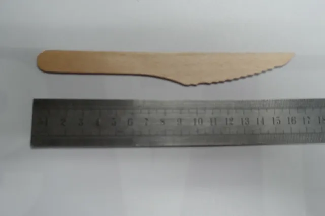 Disposable Wooden Knives Bulk X Qty 100 Enviromentally Friendly | Hyt