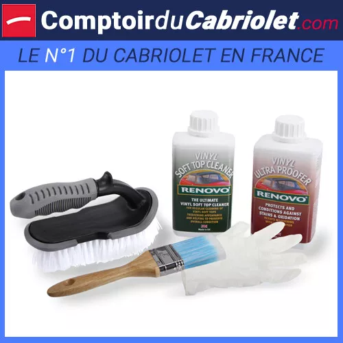 Kit RENOVO nettoyant+imperméabilisant pour capote en vinyle