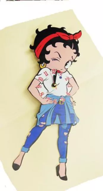 Betty Boop Swinging Legs Wall Clock NEW IN BOX