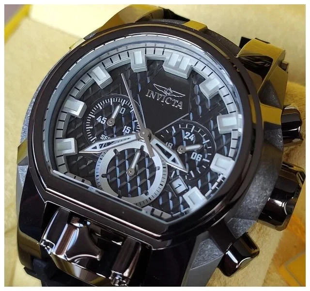 Invicta Bolt 25868 – Orologio Uomo Quarzo 51 Mm – Cassa Acciaio E Quadrante Oro – Impermeabile 10 ATM