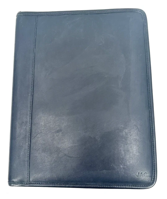 COACH BLACK LEATHER Letter Size Notepad Portfolio Planner 85.00 PicClick