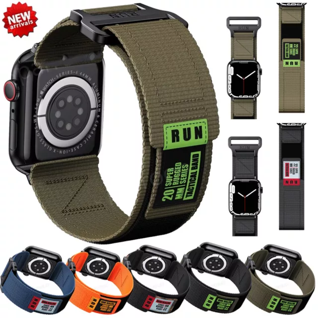 Military Nylon Sport Armband für Apple Watch Series 9 8 7 6 5 4 SE Ultra 2 49mm