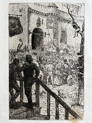 Alexandre Lunois Gravure Eau Forte Etching Paysage De Norvège Marine Lacs 