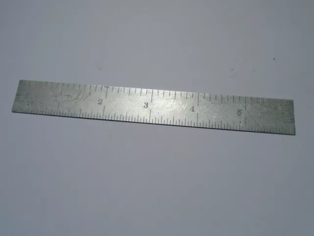 Vtg Starrett C304SRE 6" Tempered Machinist Pocket Rule Made in USA
