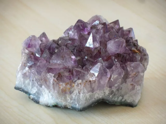 Natural 9x7cm Amethyst Quartz Crystal Cluster Geode Mineral Healing 398g