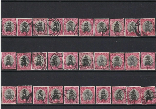 south africa used stamps good cancels ref 13684