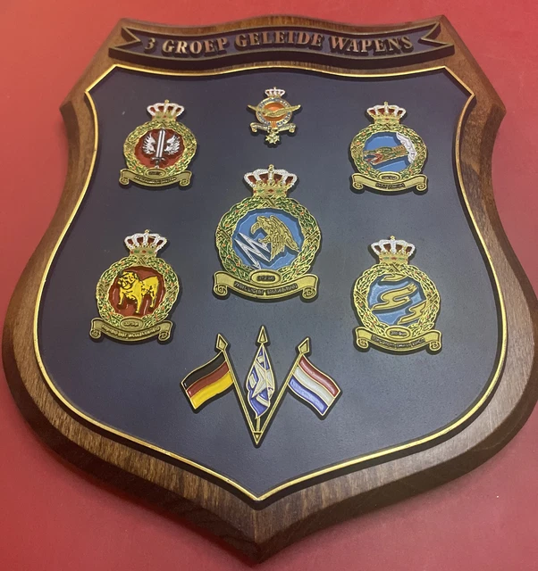 3 Groep Geleide Wapens Wooden Plaque