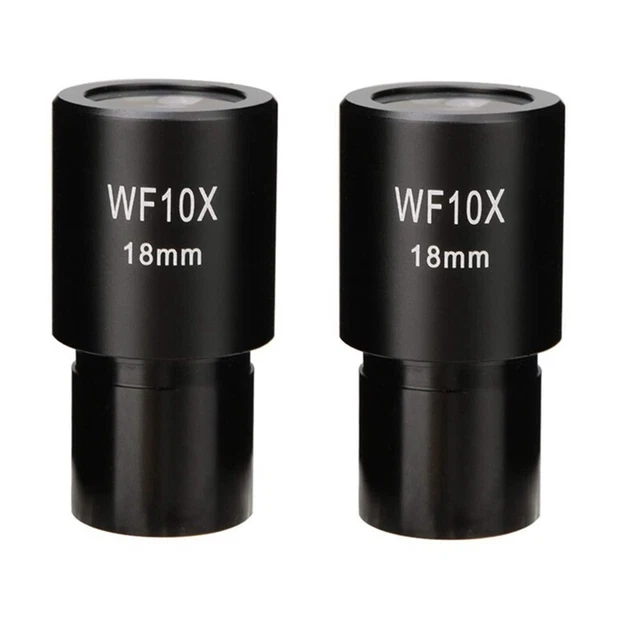 2 PCS WF10X Widefield Eyepiece Biological Microscope Optical Lens Eyepiece  E6G5