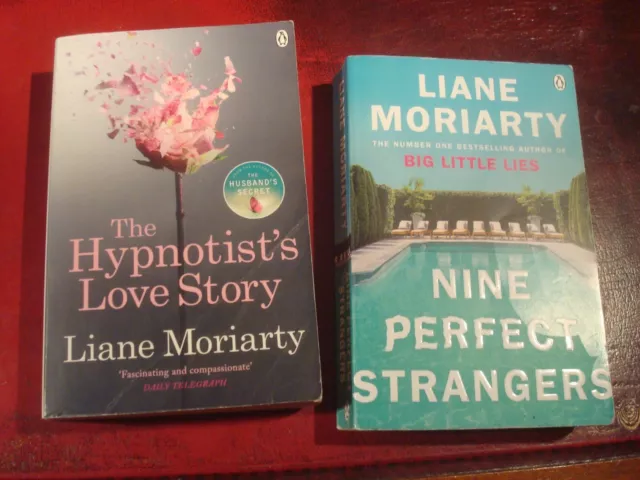 2 x LIANE MORIARTY BOOK BUNDLE: `NINE PERFECT STRANGERS` & `THE HYPNOTIST`S....`