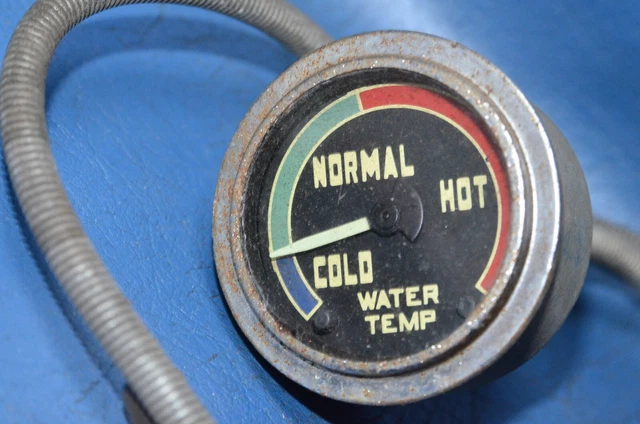 Vintage AC Retro Water Temperature Gauge Coolant Temp Hot Rod 2-1/4" Round Works Vintage AC Retro Water Temperature Gauge Coolant Temp Hot Rod 2-1/4" Round Works