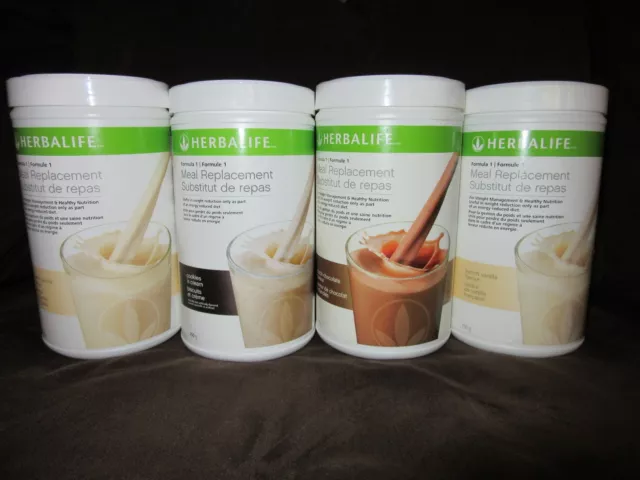 4 Herbalife Protein Shakes Formula 1 - 750g  (8 FLAVORS) - GET FREE SHIPPING