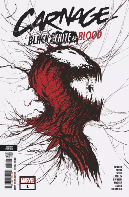 Carnage Black White And Blood #1 Gleason Webhead 2Nd Print Variant (05/05/2021)