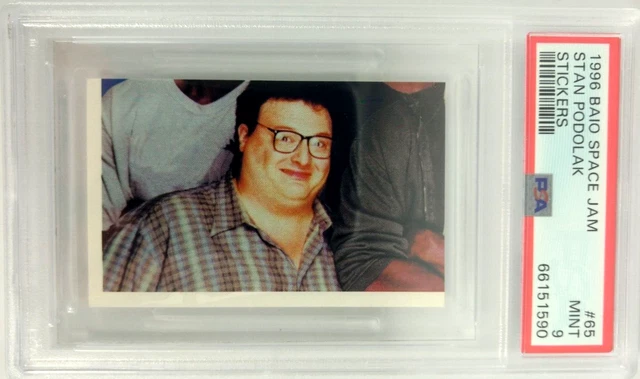 1996-97 Baio Space Jam Stickers Stan Podolak Michael Jordan #65, Rare PSA 9