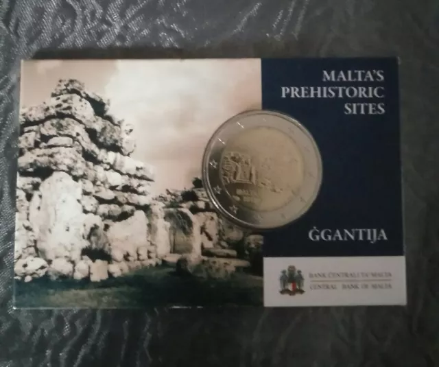 2 euro commémorative Malte 2016 BU -  GGANTIJA  - MALTA'S PREHISTORIC SITES BU